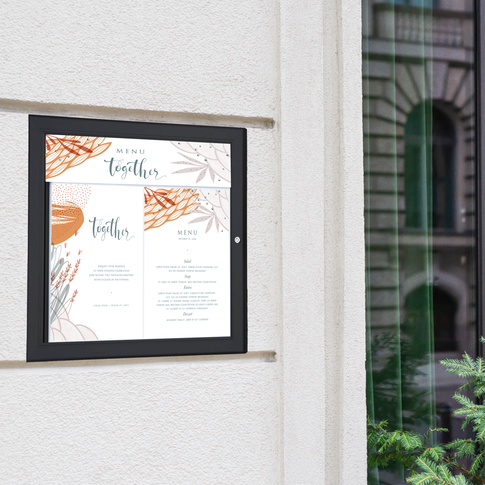 Menu Stand Wall