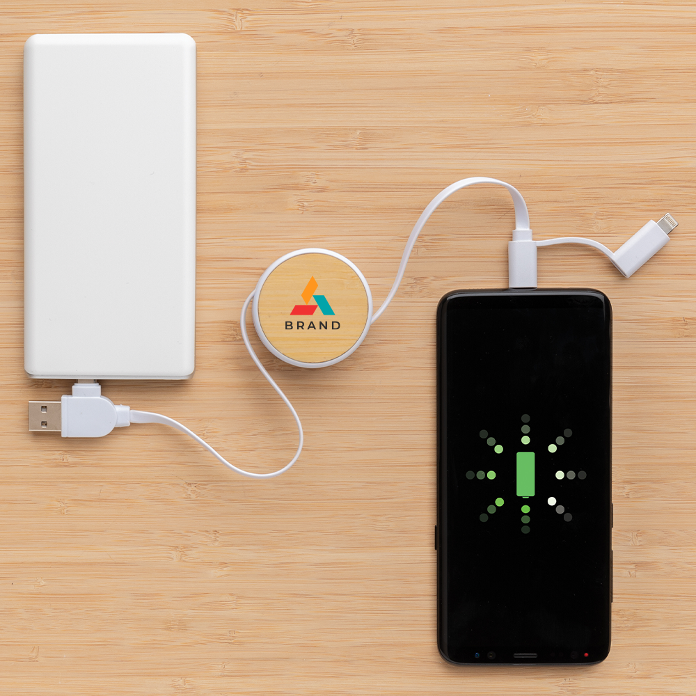 RCS Recycled Plastic 6-in-1 Retractable Cable