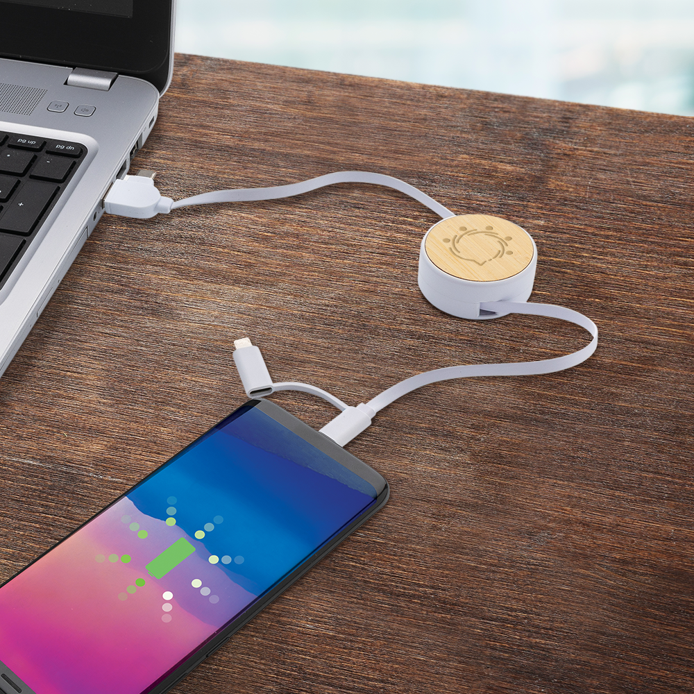 RCS Recycled Plastic 6-in-1 Retractable Cable