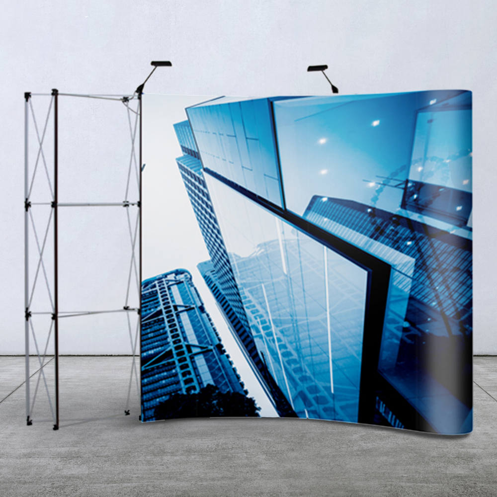 Curved Pop-up Wall
