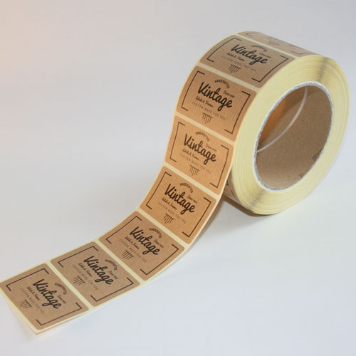 Kraft Labels On Rolls