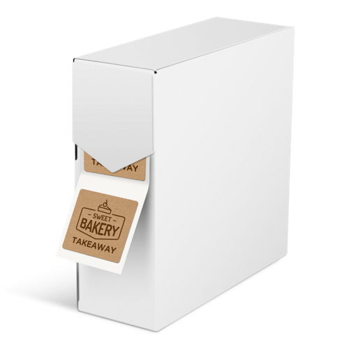 Kraft Labels On Rolls