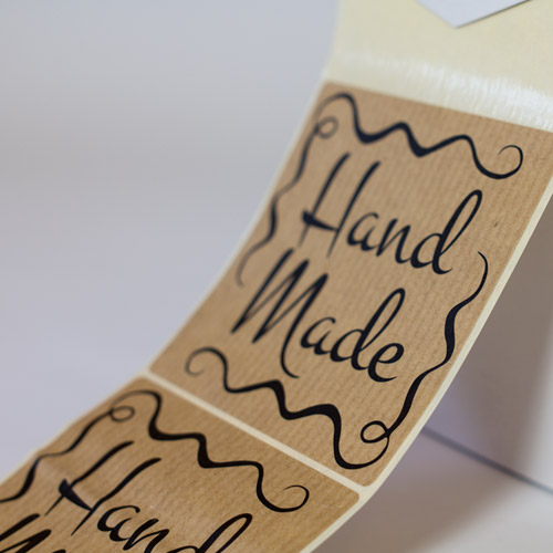 Kraft Labels On Rolls