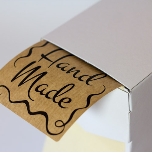 Kraft Labels On Rolls